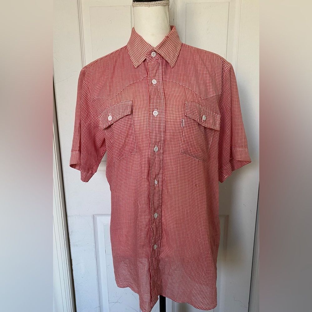 1980s/70s Levi’s Gingham Red & White Shirt